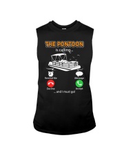 PONTOON BOAT GIFT - THE PONTOON IS CALLING Sleeveless Tee thumbnail