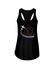 AIRPLANE GIFTS - FRANCE FLAG ALPHABET Ladies Flowy Tank thumbnail