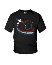 AIRPLANE GIFTS - FRANCE FLAG ALPHABET Youth T-Shirt thumbnail