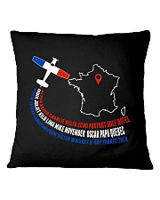 AIRPLANE GIFTS - FRANCE FLAG ALPHABET Square Pillowcase thumbnail