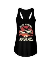 PILOT AVIATION - STILL PLAYING WITH AEROPLANES Ladies Flowy Tank thumbnail