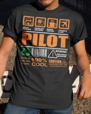 AIRPLANE GIFTS - LABEL DIRECTION WARNING Classic T-Shirt apparel-classic-tshirt-lifestyle-28