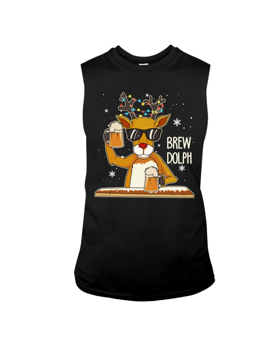 CRAFT BEER AND BREWING - BREW DOLPH Sleeveless Tee
