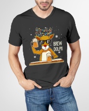 CRAFT BEER AND BREWING - BREW DOLPH V-Neck T-Shirt garment-vneck-tshirt-front-lifestyle-01