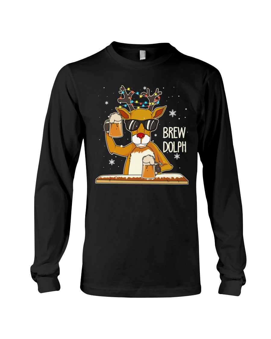 CRAFT BEER AND BREWING - BREW DOLPH Long Sleeve Tee