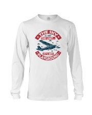 Pilot Aviation Gifts The Sky Is My Playground Long Sleeve Tee tile