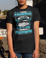 PONTOON BOAT GIFT - REAL GRANDPAS DRIVE PONTOON Classic T-Shirt apparel-classic-tshirt-lifestyle-29