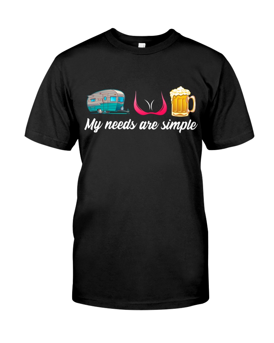 CRAFT BEER LOVER - CAMPING AND GIRLS AND BEST BEER Classic T-Shirt