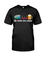 CRAFT BEER LOVER - CAMPING AND GIRLS AND BEST BEER Classic T-Shirt front