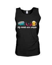 CRAFT BEER LOVER - CAMPING AND GIRLS AND BEST BEER Unisex Tank thumbnail