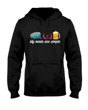 CRAFT BEER LOVER - CAMPING AND GIRLS AND BEST BEER Hooded Sweatshirt thumbnail