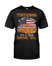 PONTOON BOAT GIFTS - 2020 SURVIVAL SKILL Classic T-Shirt front