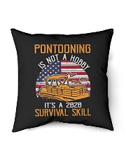 PONTOON BOAT GIFTS - 2020 SURVIVAL SKILL Indoor Pillow - 16” x 16” thumbnail