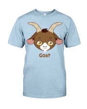Cute Goat Head Cartoon Goat Shirt Farmer Shirt Goa Classic T-Shirt front
