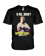 We Got Guns V-Neck T-Shirt tile