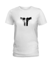 GUNS DOWN - MALCOLM X Ladies T-Shirt thumbnail