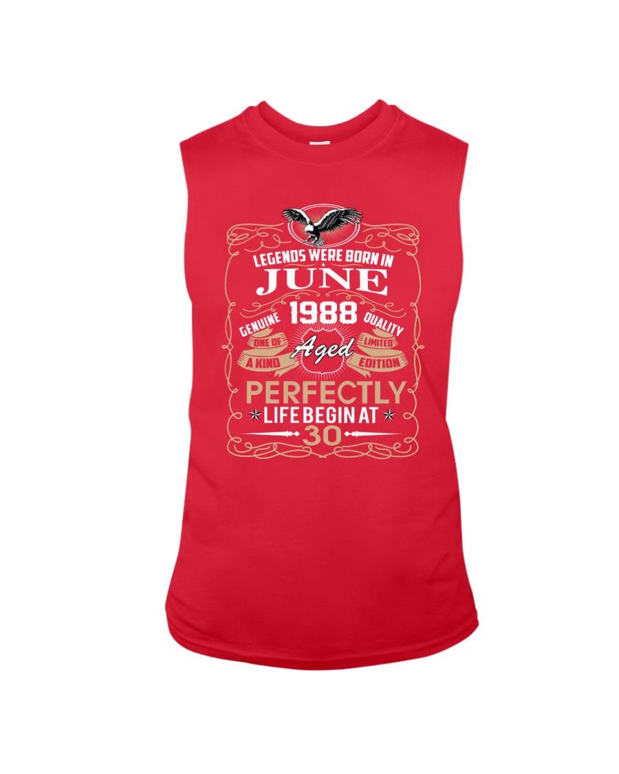 30th Birthday Gift - Legend were born in JUNE Sleeveless Tee