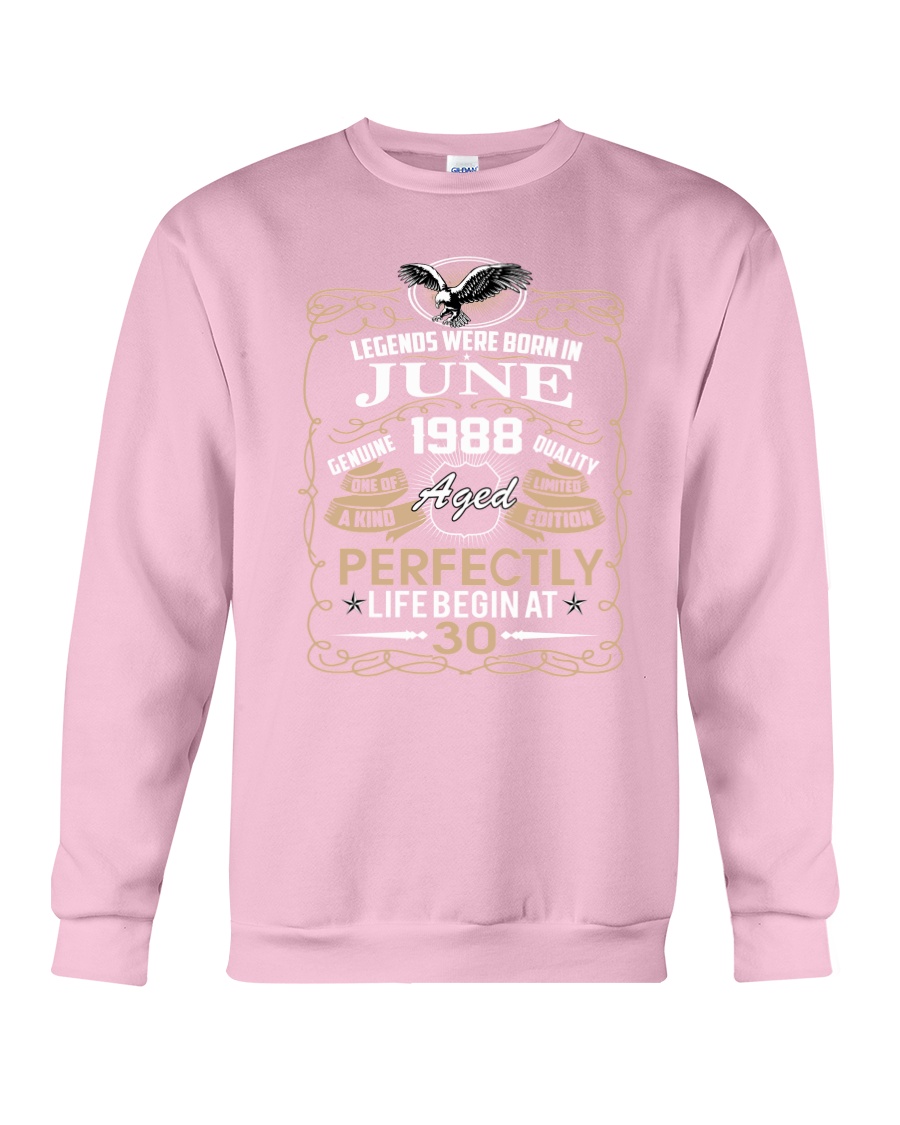 30th Birthday Gift - Legend were born in JUNE Crewneck Sweatshirt
