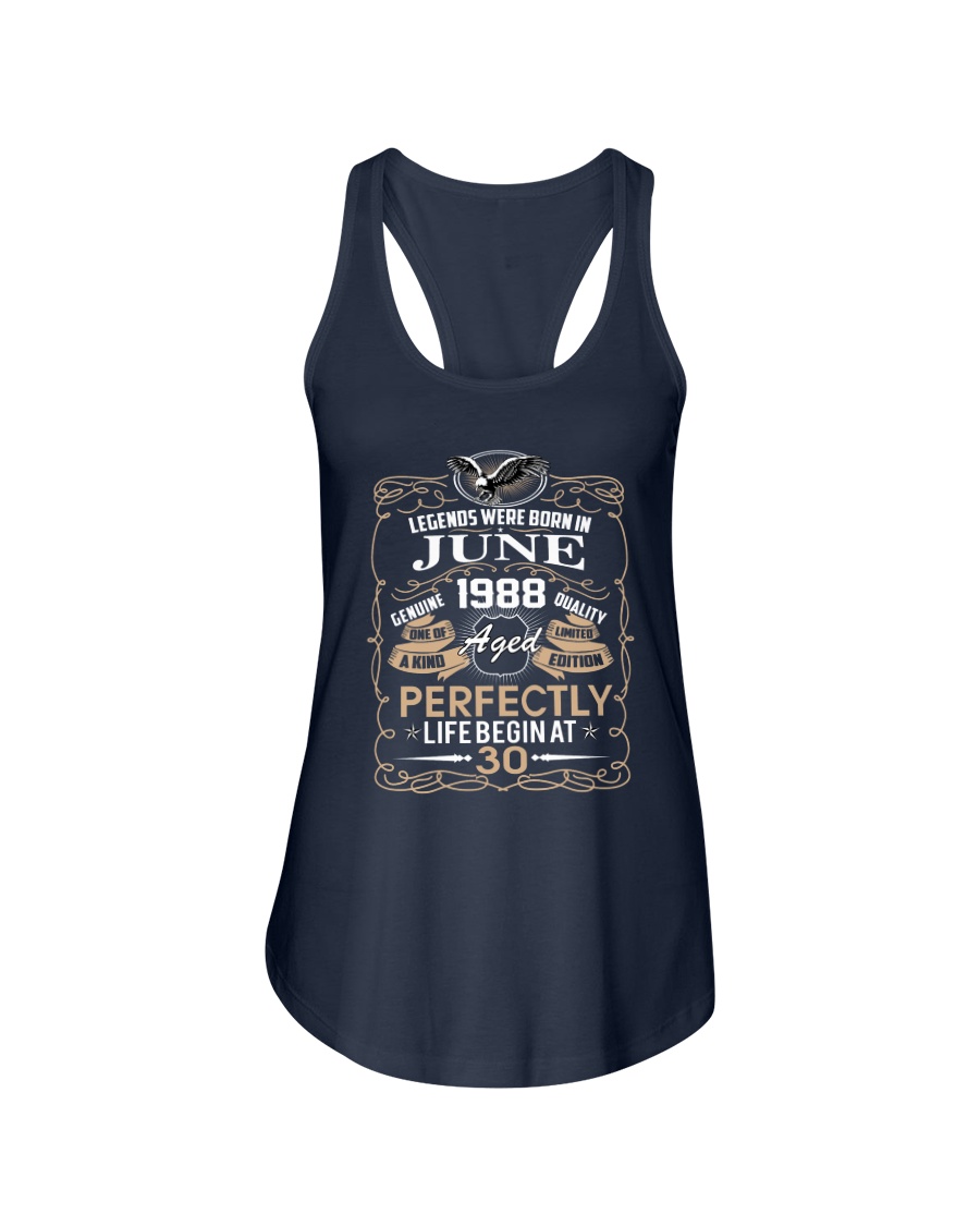 30th Birthday Gift - Legend were born in JUNE Ladies Flowy Tank