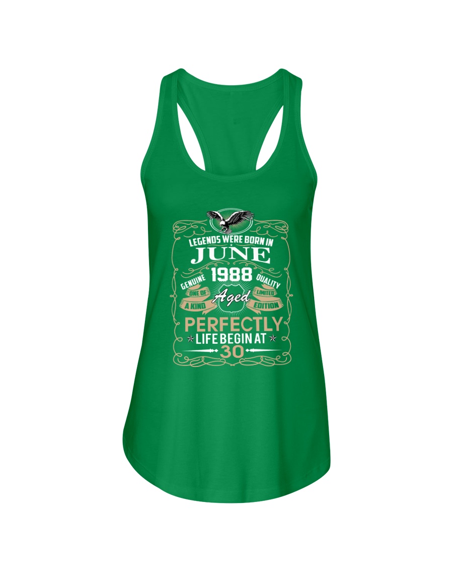 30th Birthday Gift - Legend were born in JUNE Ladies Flowy Tank