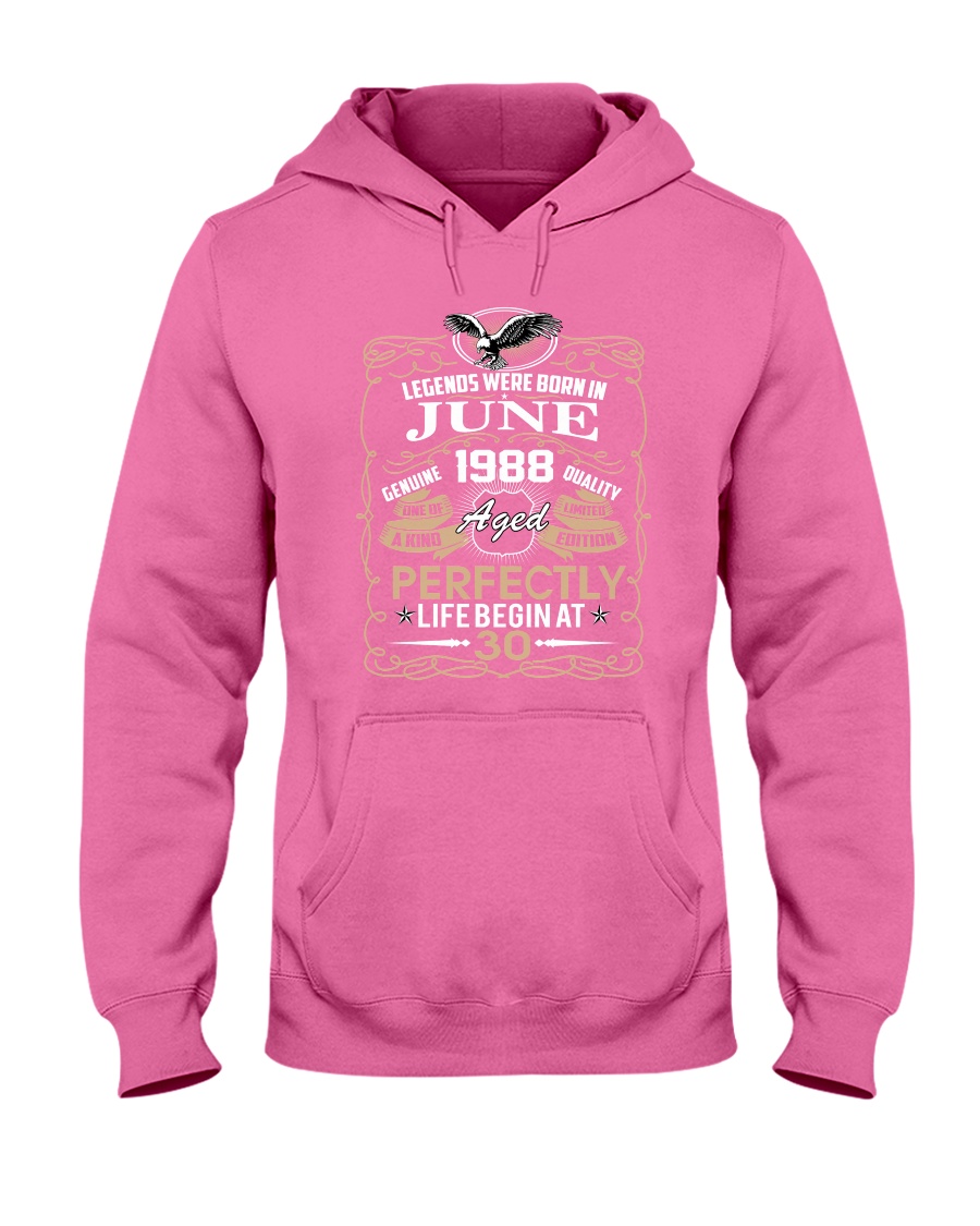 30th Birthday Gift - Legend were born in JUNE Hooded Sweatshirt