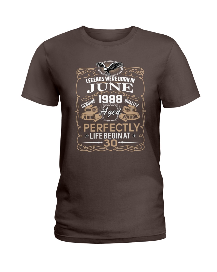 30th Birthday Gift - Legend were born in JUNE Ladies T-Shirt