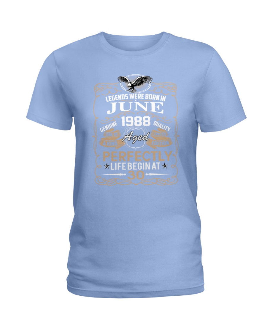 30th Birthday Gift - Legend were born in JUNE Ladies T-Shirt