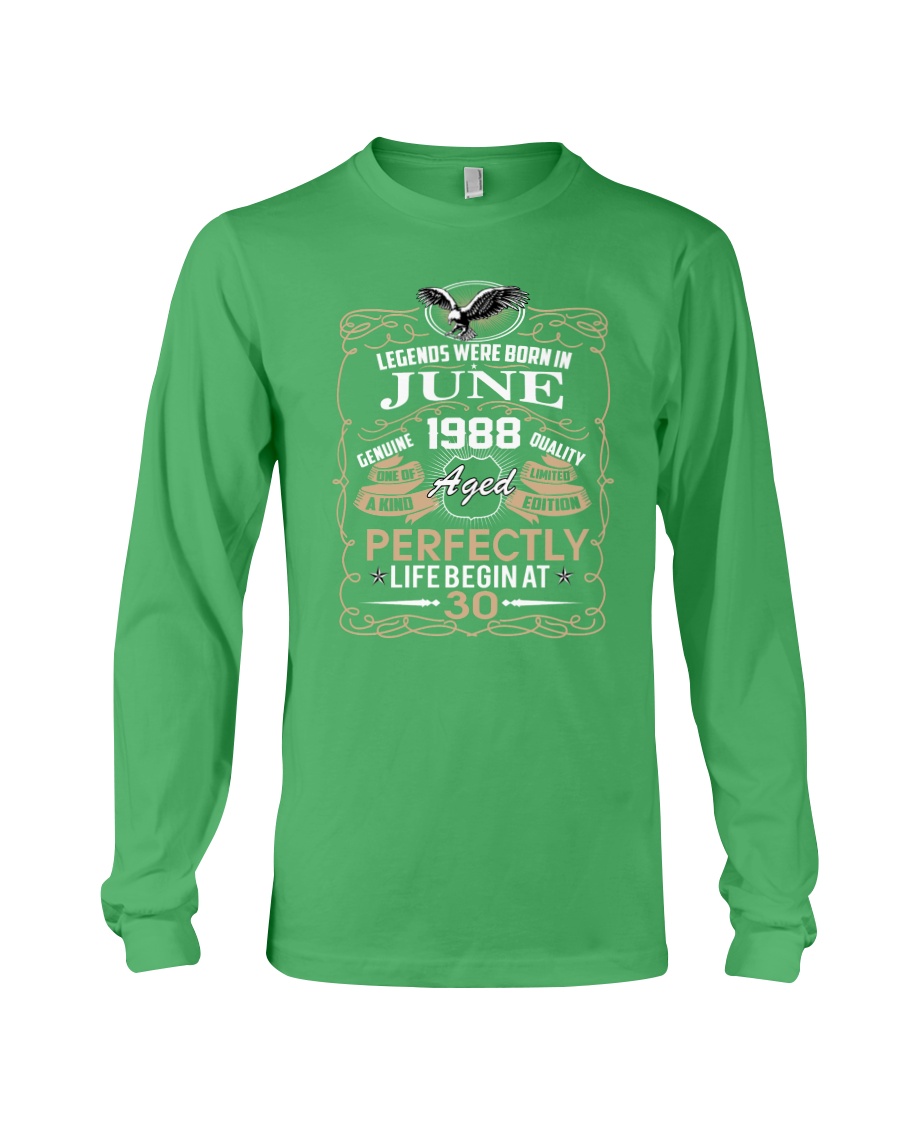 30th Birthday Gift - Legend were born in JUNE Long Sleeve Tee