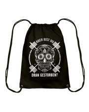ABER BIST DU DRAN GESTORBEN Drawstring Bag thumbnail
