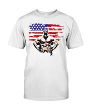 USA Alpha Fighter Premium Fit Mens Tee front