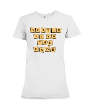 Settle it in the cage T shirt Premium Fit Ladies Tee tile