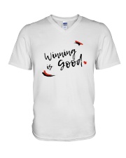 Winning t shirt V-Neck T-Shirt tile