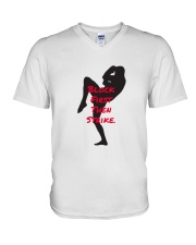 Kick boxing t shirt V-Neck T-Shirt tile