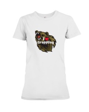 i Love grappling t shirt Premium Fit Ladies Tee tile