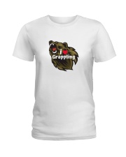 i Love grappling t shirt Ladies T-Shirt tile