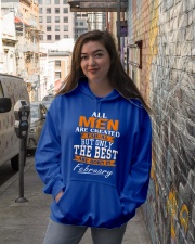 ONLY THE BEST ARE BORN IN FEBRUARY Hooded Sweatshirt lifestyle-unisex-hoodie-front-1