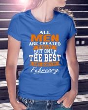 ONLY THE BEST ARE BORN IN FEBRUARY Ladies T-Shirt lifestyle-women-crewneck-front-7