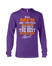 ONLY THE BEST ARE BORN IN APRIL Long Sleeve Tee front