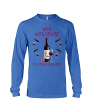 Wine with dewine Long Sleeve Tee thumbnail