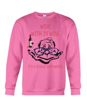 Wine with dewine Crewneck Sweatshirt thumbnail