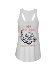 Wine with dewine Ladies Flowy Tank thumbnail