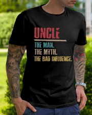 UncleThe man The Myth The Bad Influence 1 DAY LEFT Classic T-Shirt lifestyle-mens-crewneck-front-7