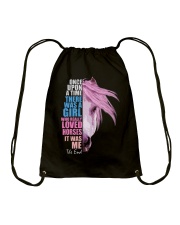 Horse Riding Girl Loves Horses Horseback Rider Drawstring Bag tile