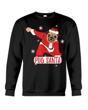 Pug Dog Christmas Pajama Santa Crewneck Sweatshirt tile
