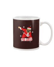 Pug Dog Christmas Pajama Santa Mug tile