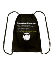 Beard Bearded Teacher Like A Normal Teacher Drawstring Bag tile