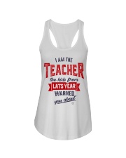 Teacher I Am The Teacher Ladies Flowy Tank tile