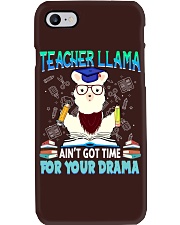 Teacher Llama Ain't Got Time For Your Drama Phone Case tile