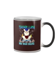 Teacher Llama Ain't Got Time For Your Drama Color Changing Mug tile
