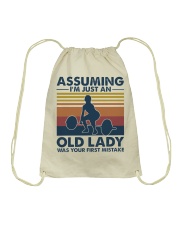 Gym Assuming I'm Just An Old Lady Drawstring Bag tile